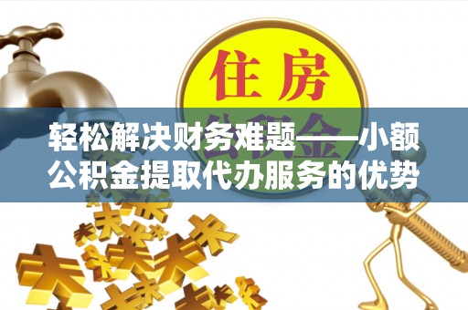 盐湖轻松解决财务难题——小额公积金提取代办服务的优势与选择指南