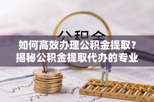 盐湖如何高效办理公积金提取？揭秘公积金提取代办的专业服务