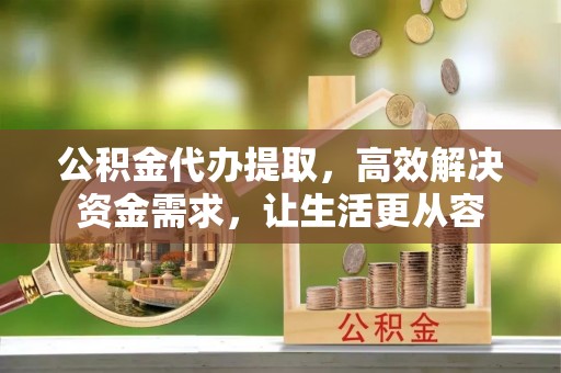 盐湖公积金代办提取，高效解决资金需求，让生活更从容