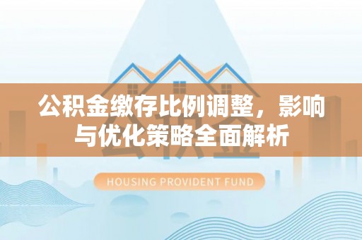盐湖公积金缴存比例调整，影响与优化策略全面解析