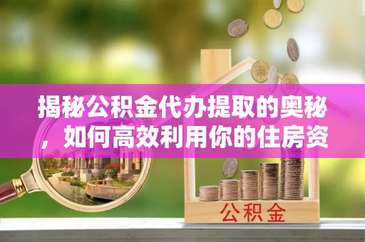 盐湖揭秘公积金代办提取的奥秘，如何高效利用你的住房资金
