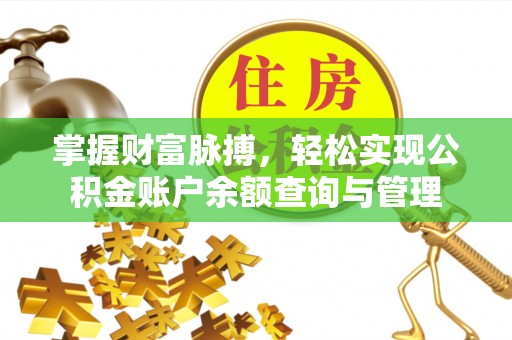 盐湖掌握财富脉搏，轻松实现公积金账户余额查询与管理