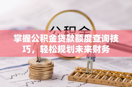 盐湖掌握公积金贷款额度查询技巧，轻松规划未来财务