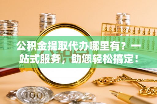 盐湖公积金提取代办哪里有？一站式服务，助您轻松搞定！