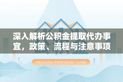 盐湖深入解析公积金提取代办事宜，政策、流程与注意事项全攻略
