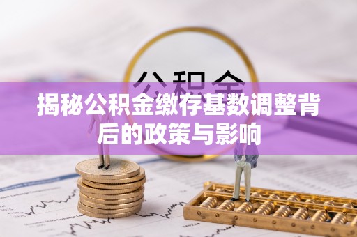 盐湖揭秘公积金缴存基数调整背后的政策与影响