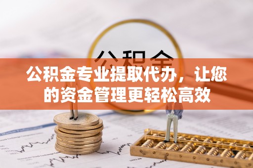 盐湖公积金专业提取代办，让您的资金管理更轻松高效