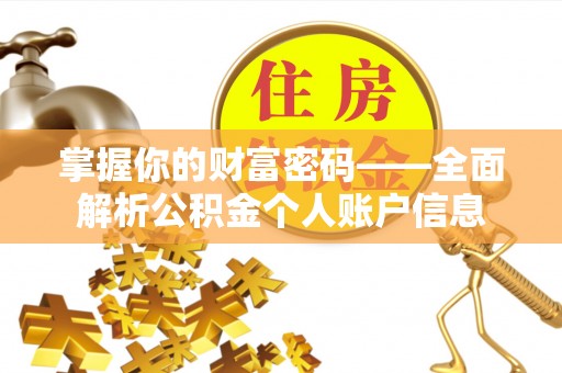 盐湖掌握你的财富密码——全面解析公积金个人账户信息