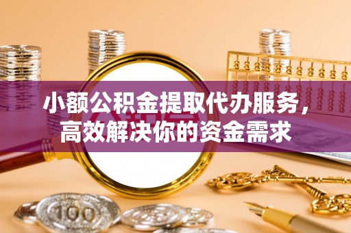 盐湖小额公积金提取代办服务，高效解决你的资金需求