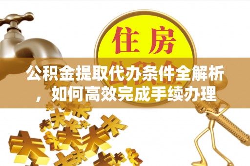 盐湖公积金提取代办条件全解析，如何高效完成手续办理