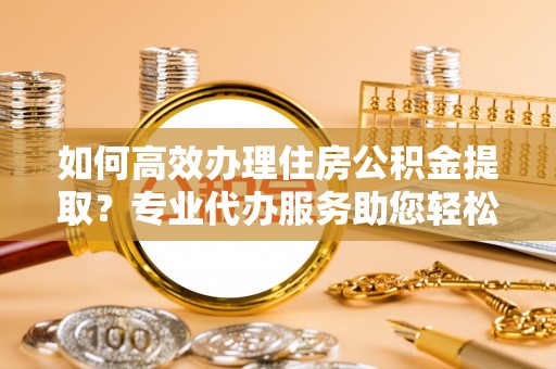 盐湖如何高效办理住房公积金提取？专业代办服务助您轻松搞定