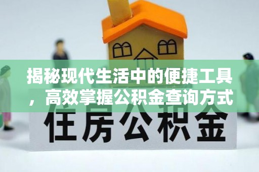 盐湖揭秘现代生活中的便捷工具，高效掌握公积金查询方式