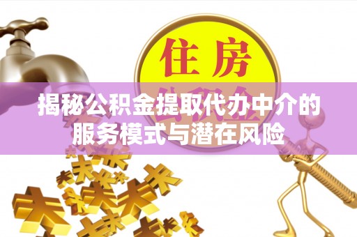 盐湖揭秘公积金提取代办中介的服务模式与潜在风险