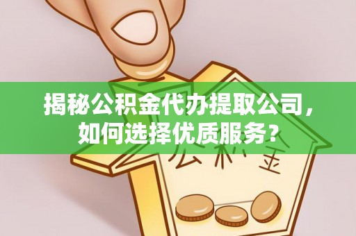 盐湖揭秘公积金代办提取公司，如何选择优质服务？