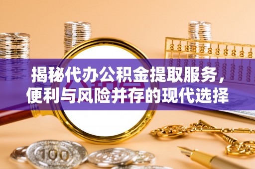 盐湖揭秘代办公积金提取服务，便利与风险并存的现代选择