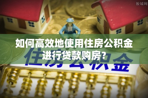 盐湖如何高效地使用住房公积金进行贷款购房？