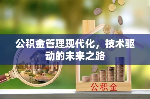 盐湖公积金管理现代化，技术驱动的未来之路